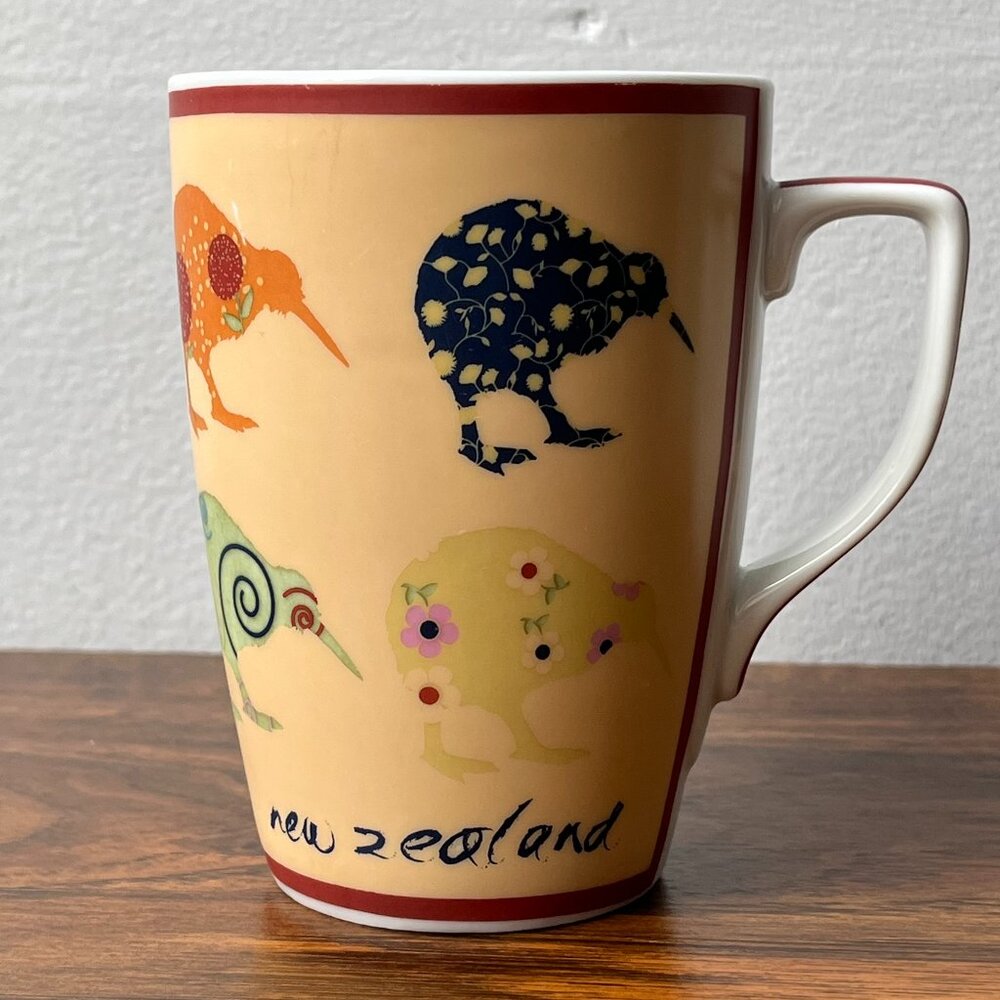 Derek of New Zealand Kiwi Bird Porcelain Coffee Mug